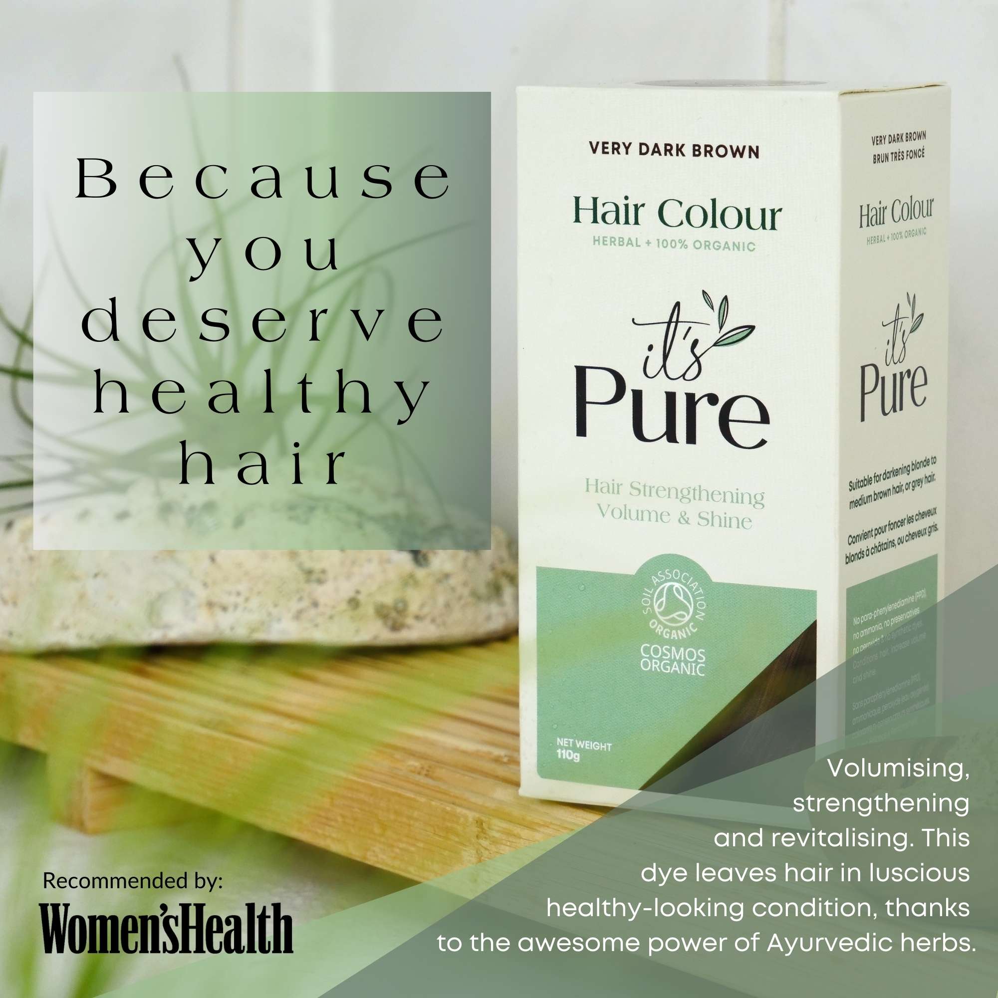 It's Pure Organics Hair Colour Very Dark Brown