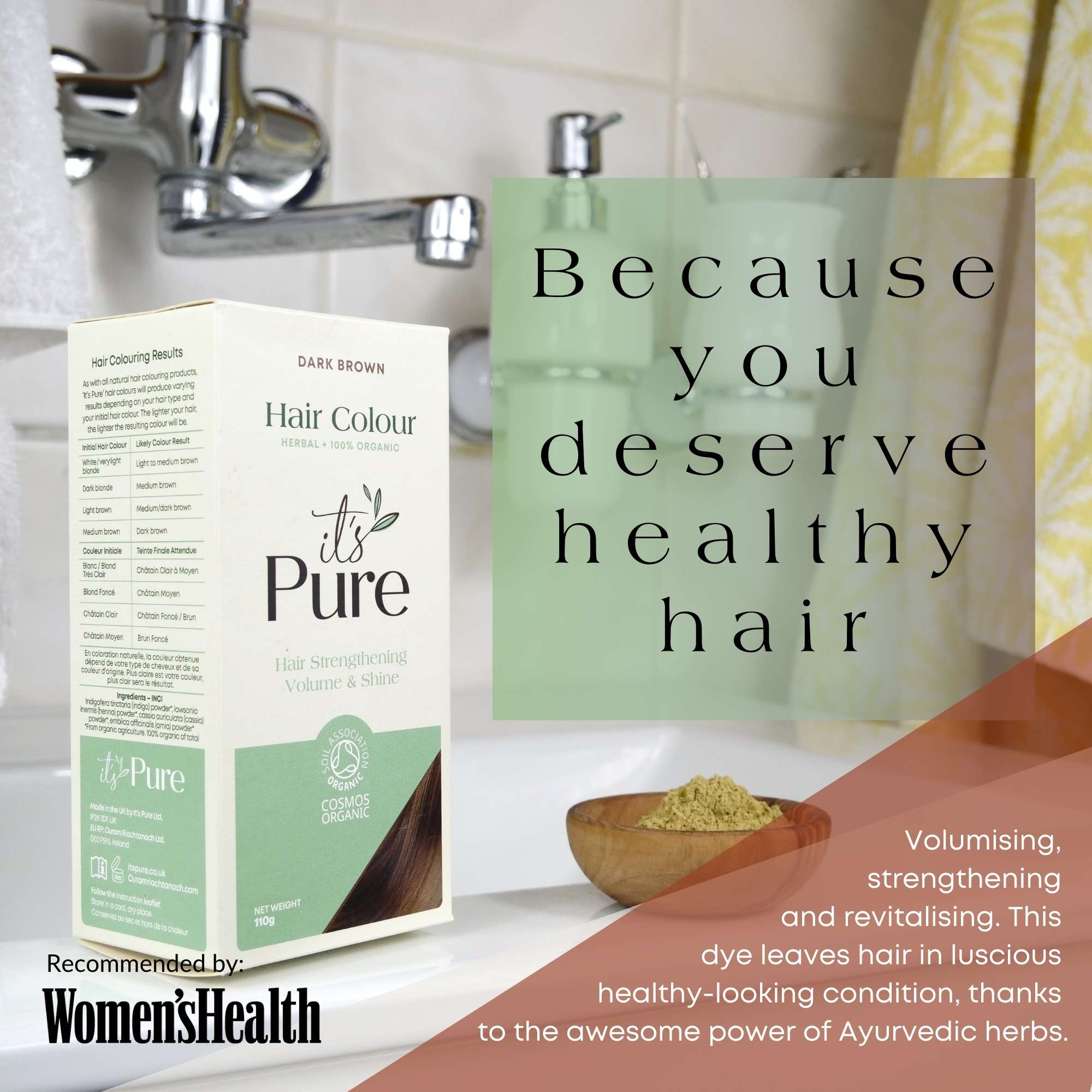 It's Pure Organics Hair Colour Dark Brown