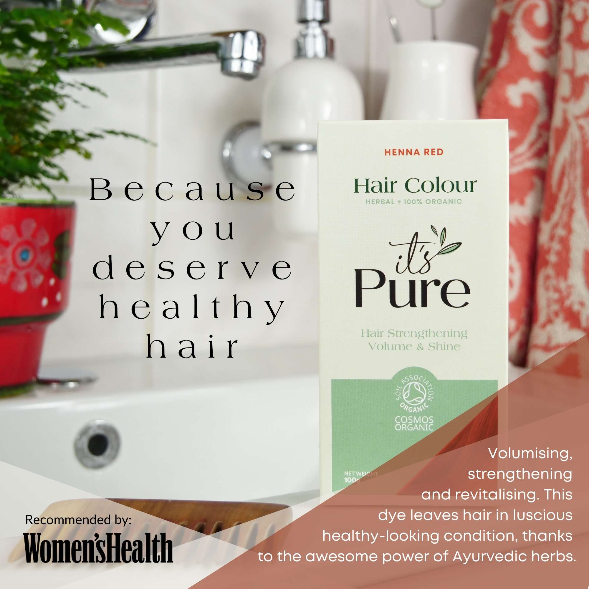 It's Pure Organics Hair Colour Henna Red