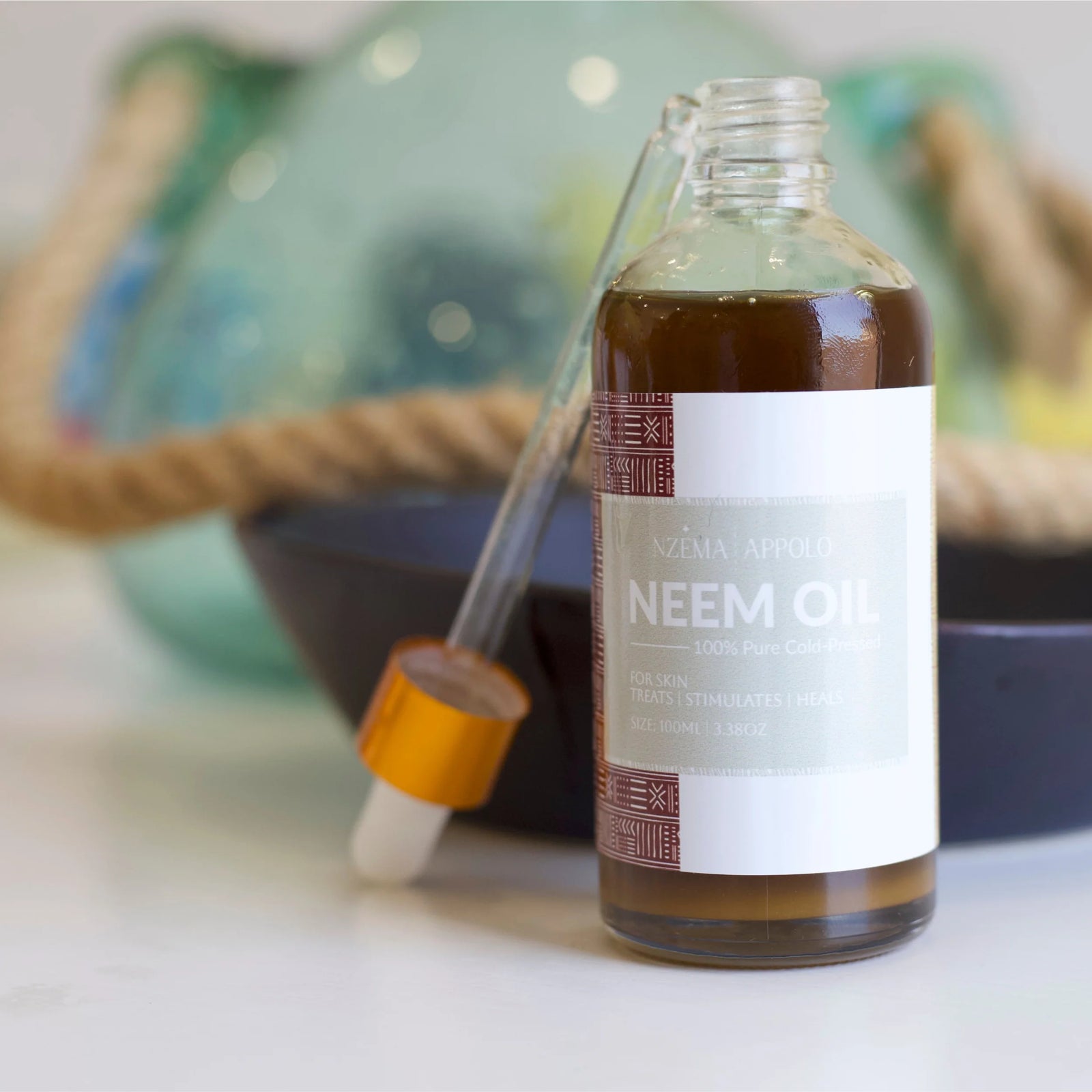 Nzema Appolo Cold-Pressed Antibacterial Neem Oil 100ml - Acne Prone Skin