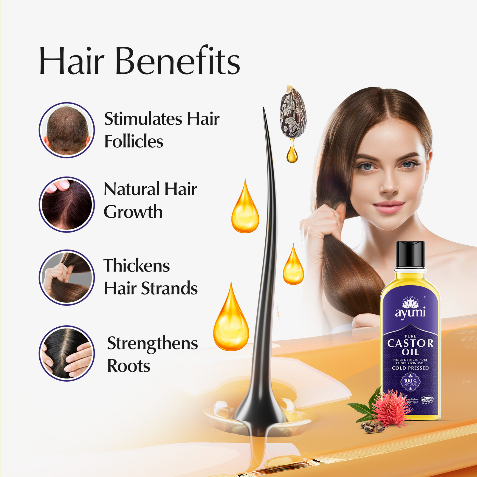 Castor Oil - Cold Pressed