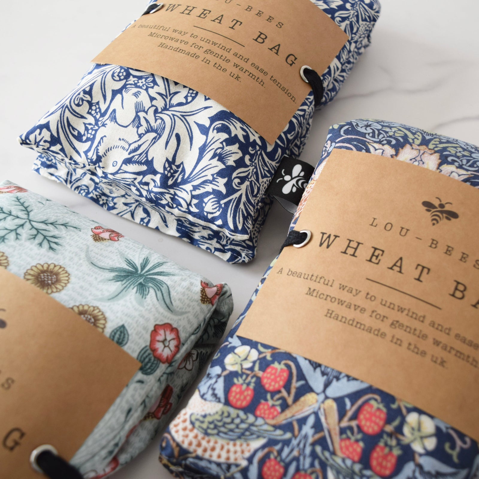 Wheat Bag, William Morris Strawberry thief Microwaveable Warmth.