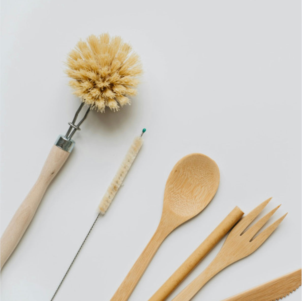 Lou-bees Bamboo Dish Brush.