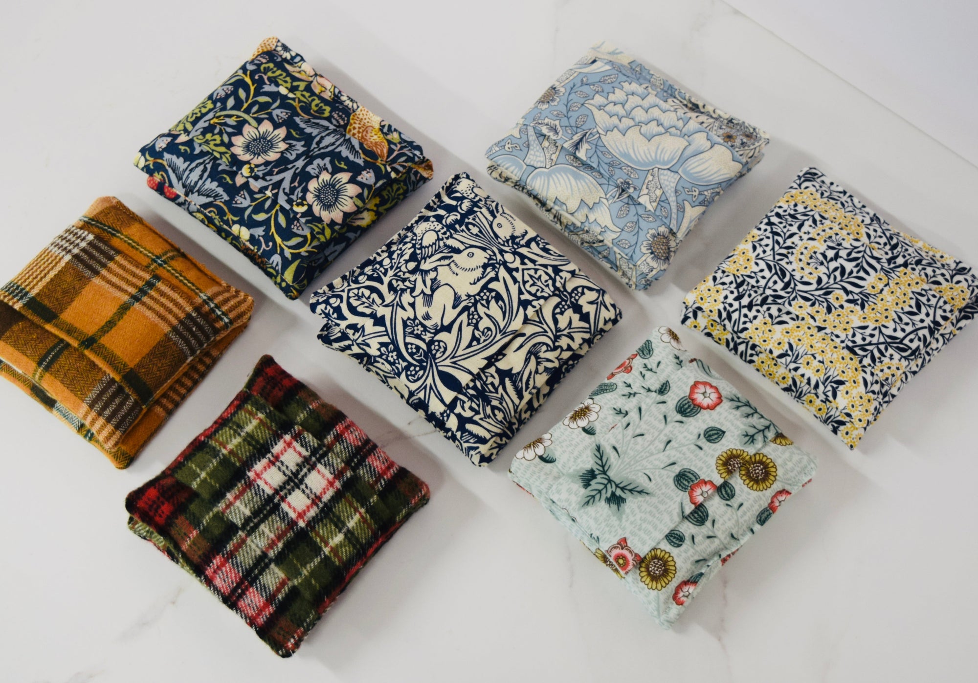 Hand Warmers – Highland Tartan Burnt Orange.