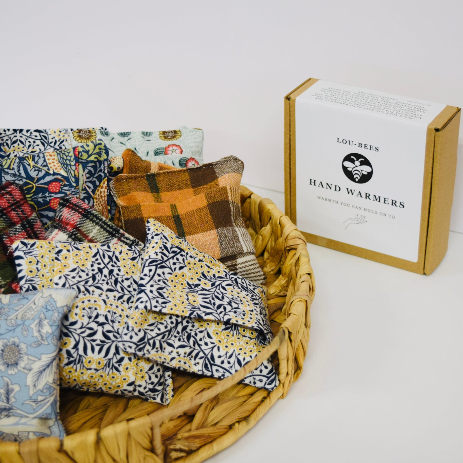 Super Soft Fleece Hand Warmers – Highland Tartan Red