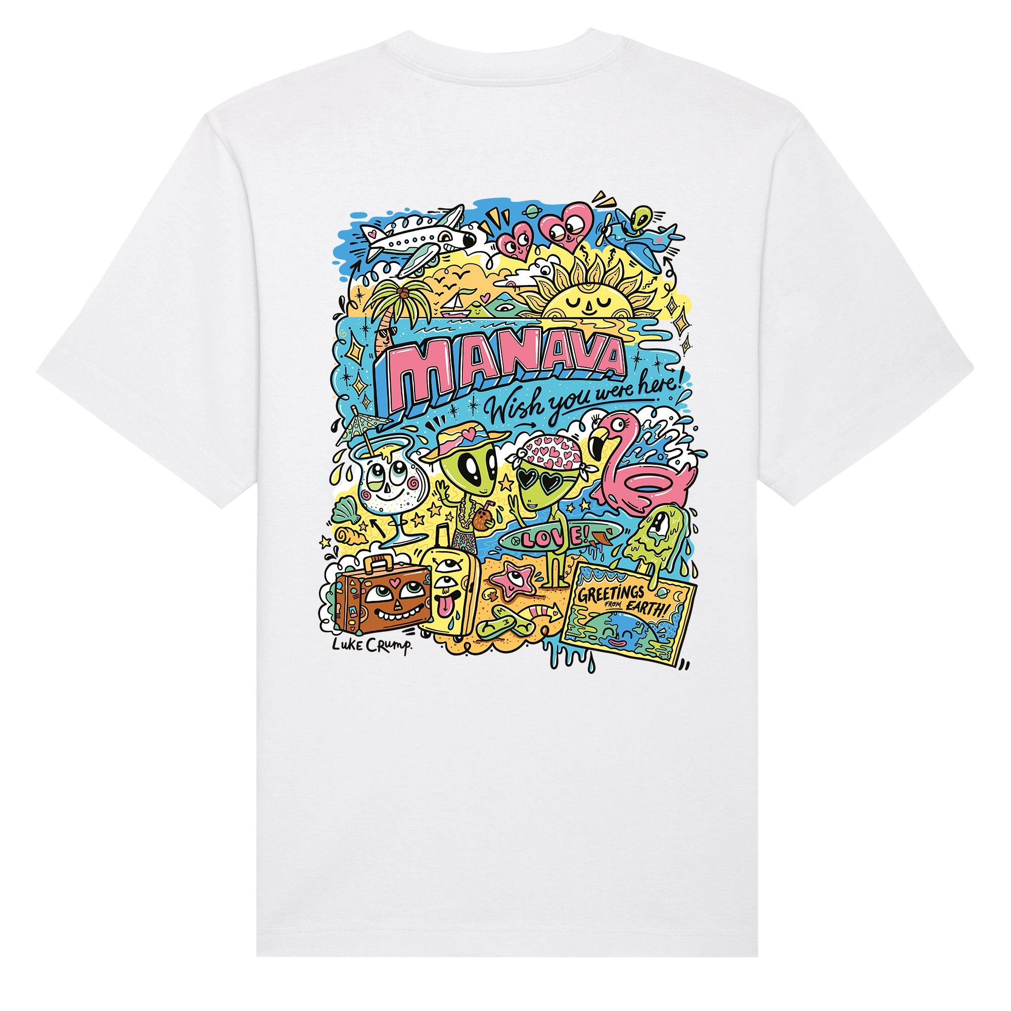 Luke Crump Wish You Were Here T-shirt