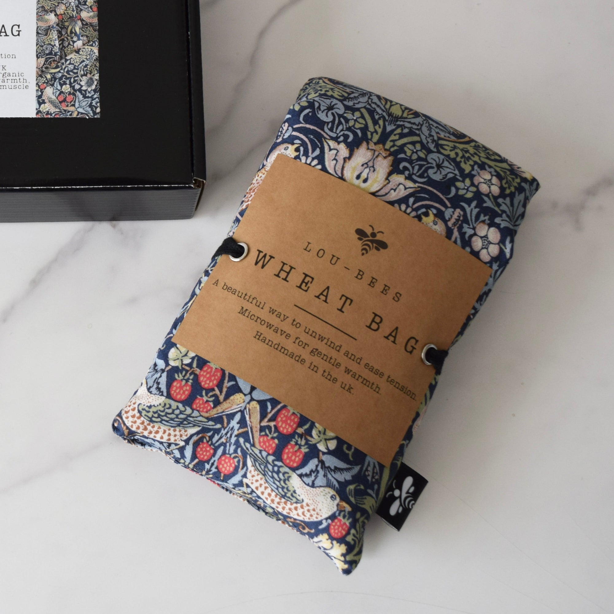 Wheat Bag, William Morris Strawberry thief Microwaveable Warmth.