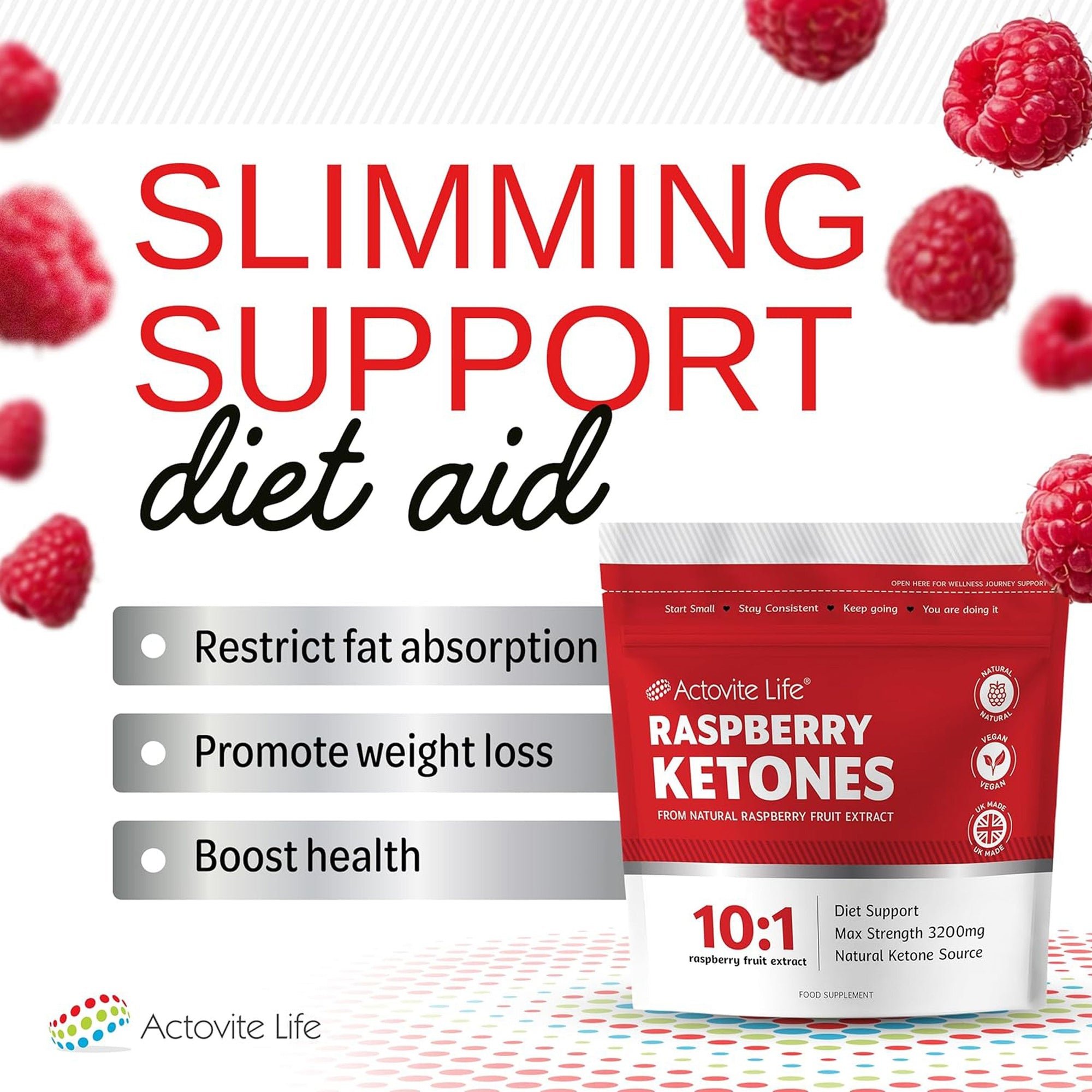 Raspberry Ketones Weight Loss Max Strength - 60 Capsules