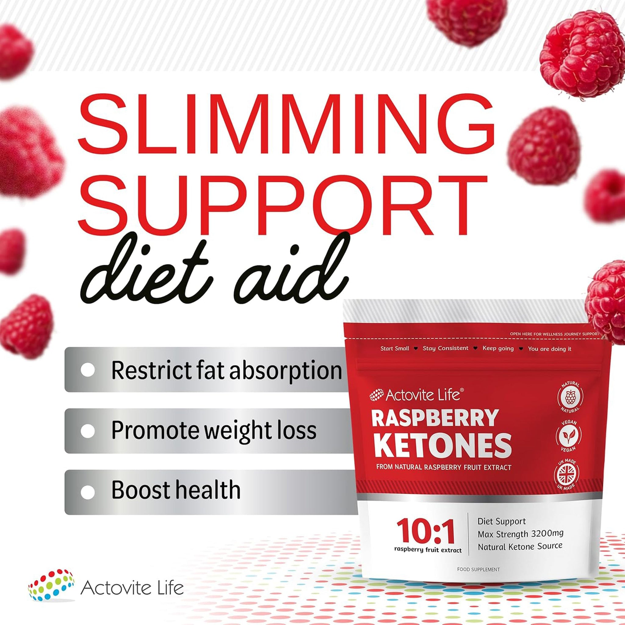 Raspberry Ketones Weight Loss Max Strength - 60 Capsules