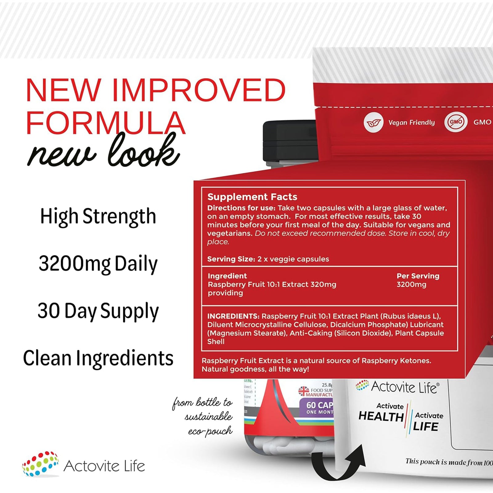 Raspberry Ketones Weight Loss Max Strength - 60 Capsules