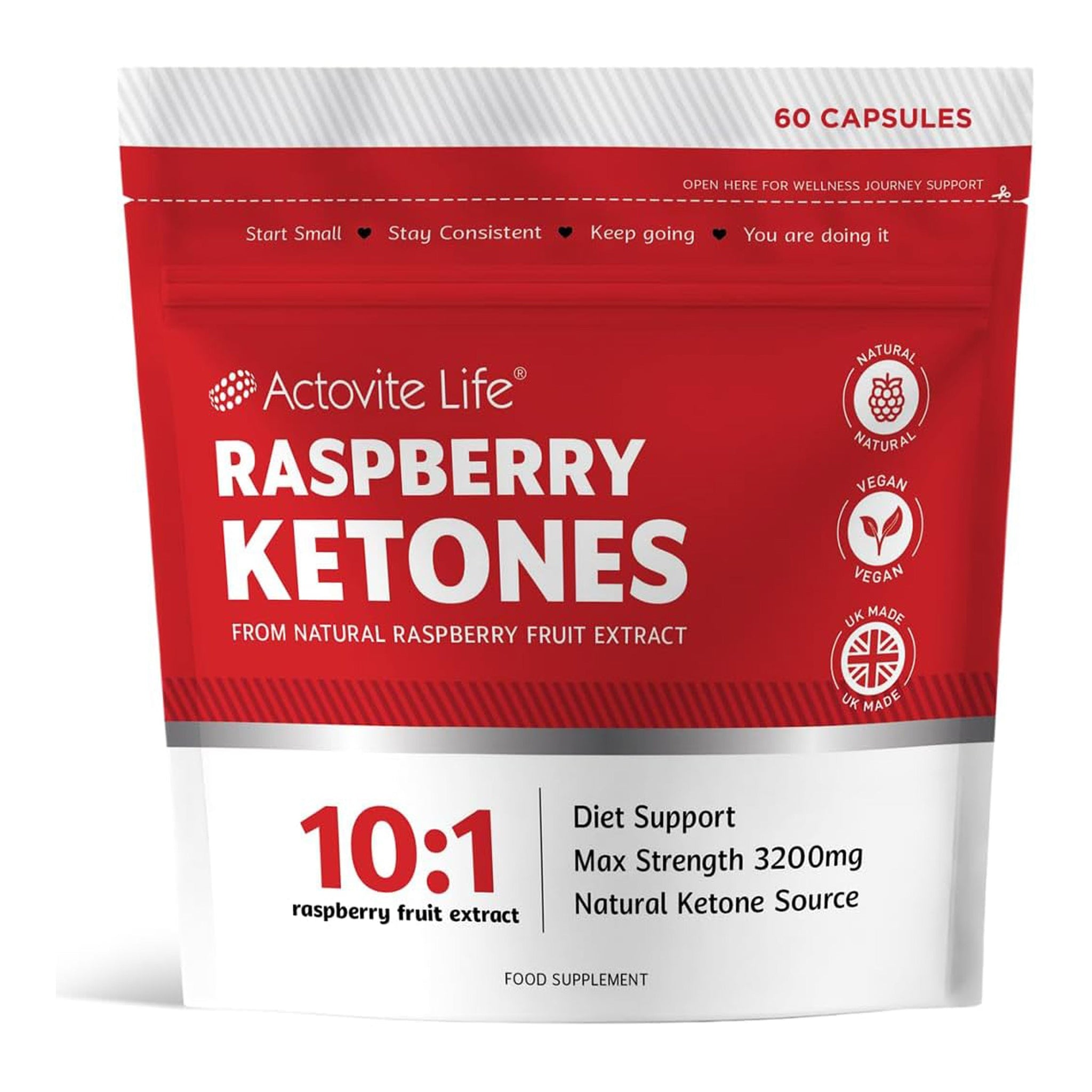 Raspberry Ketones Weight Loss Max Strength - 60 Capsules