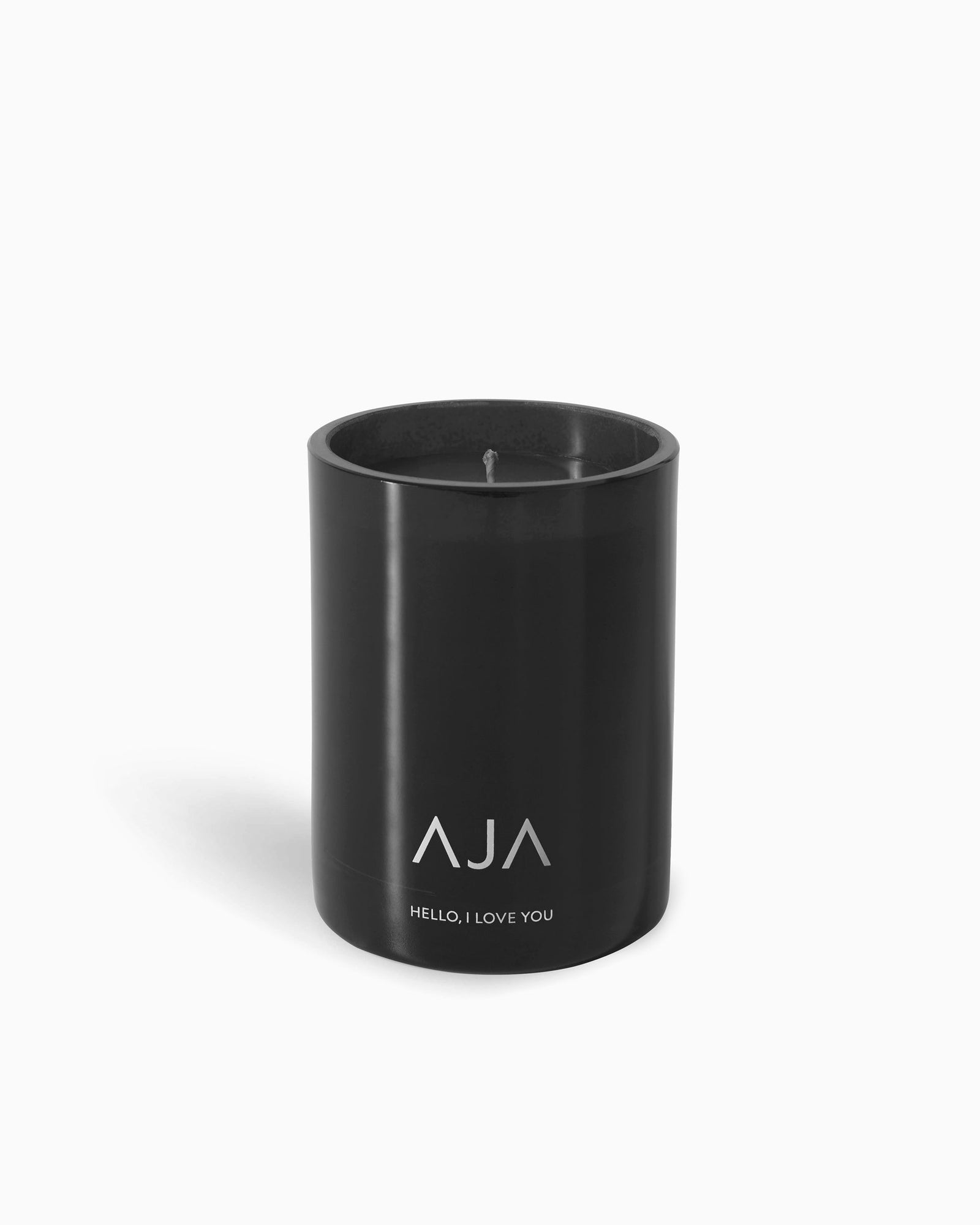 Hello, I Love You Single Wick Candle - Black