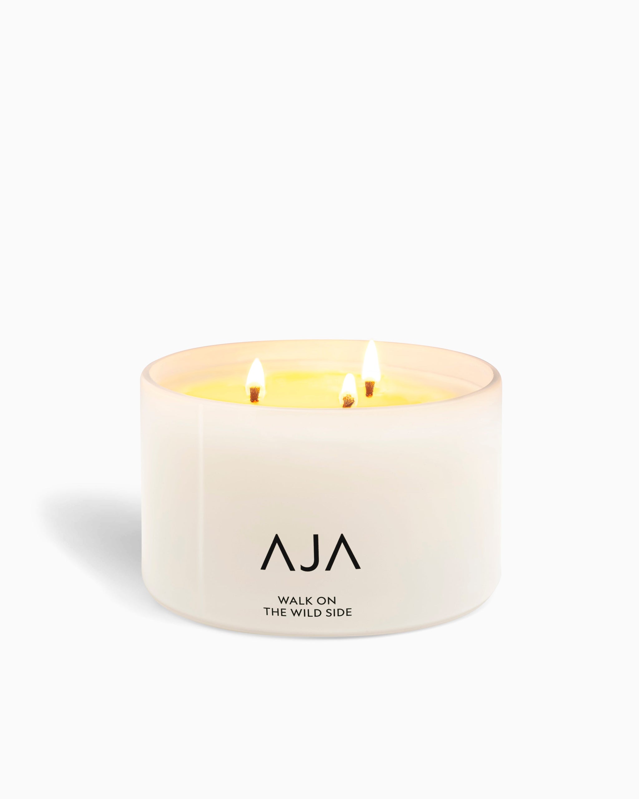 Walk On The Wild Side Three Wick Candle - White