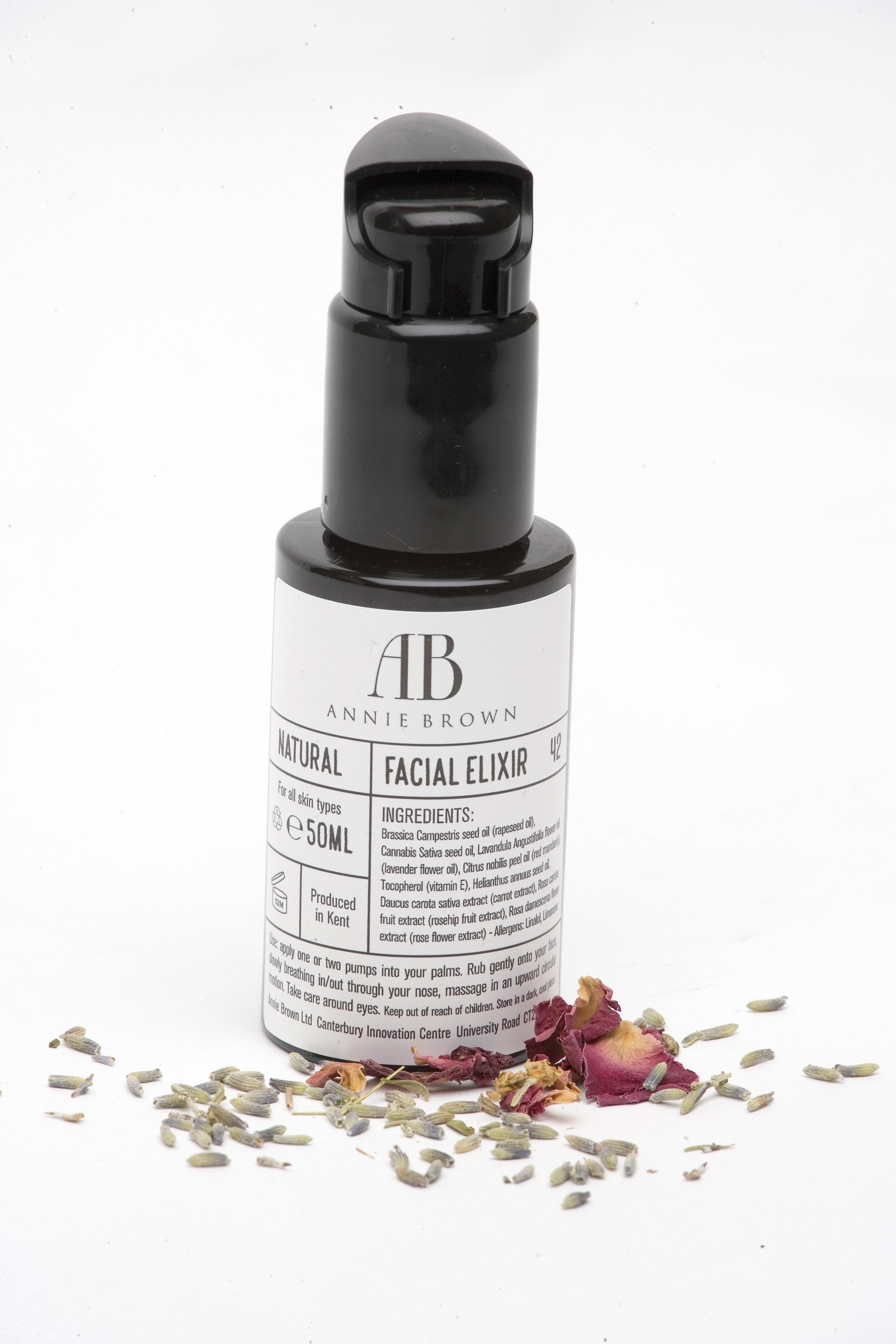 Facial Elixir – Plant-Based Botanical Oil for Nourished, Healthy Skin (50ml) by Annie Brown