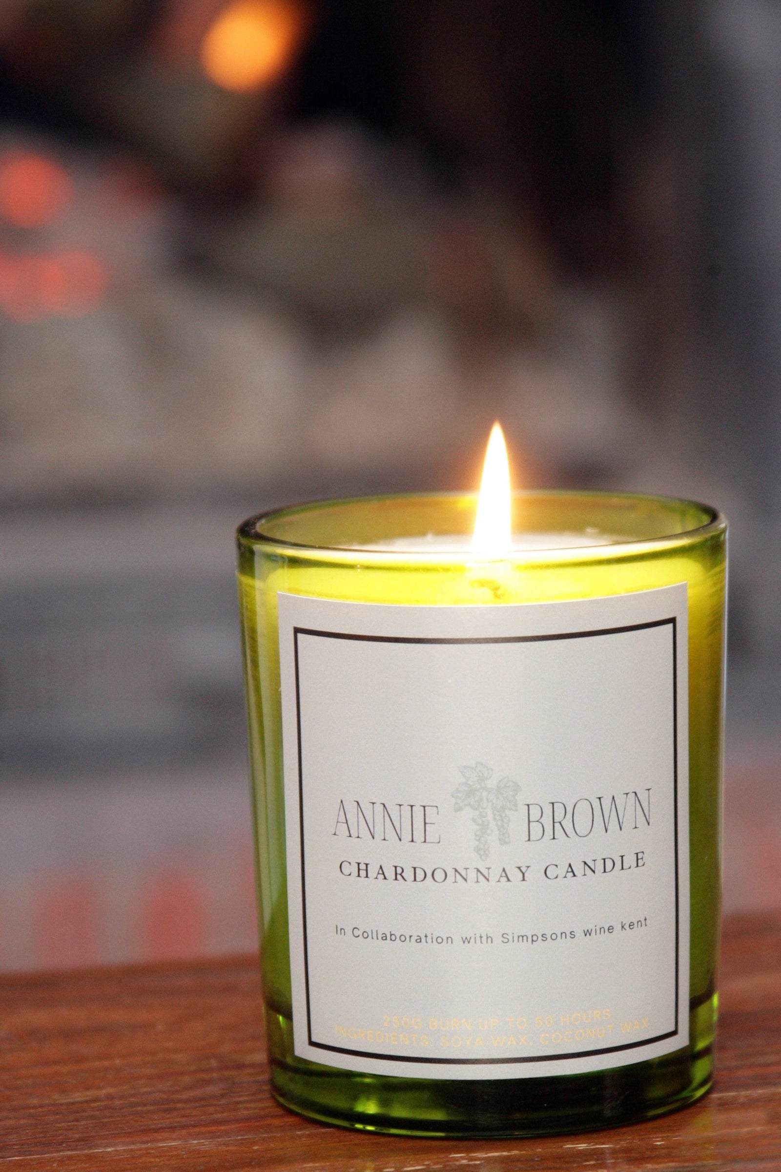 Chardonnay Scented Candle by Annie Brown – Patchouli, Lavender & Lemongrass (50-Hour Burn)