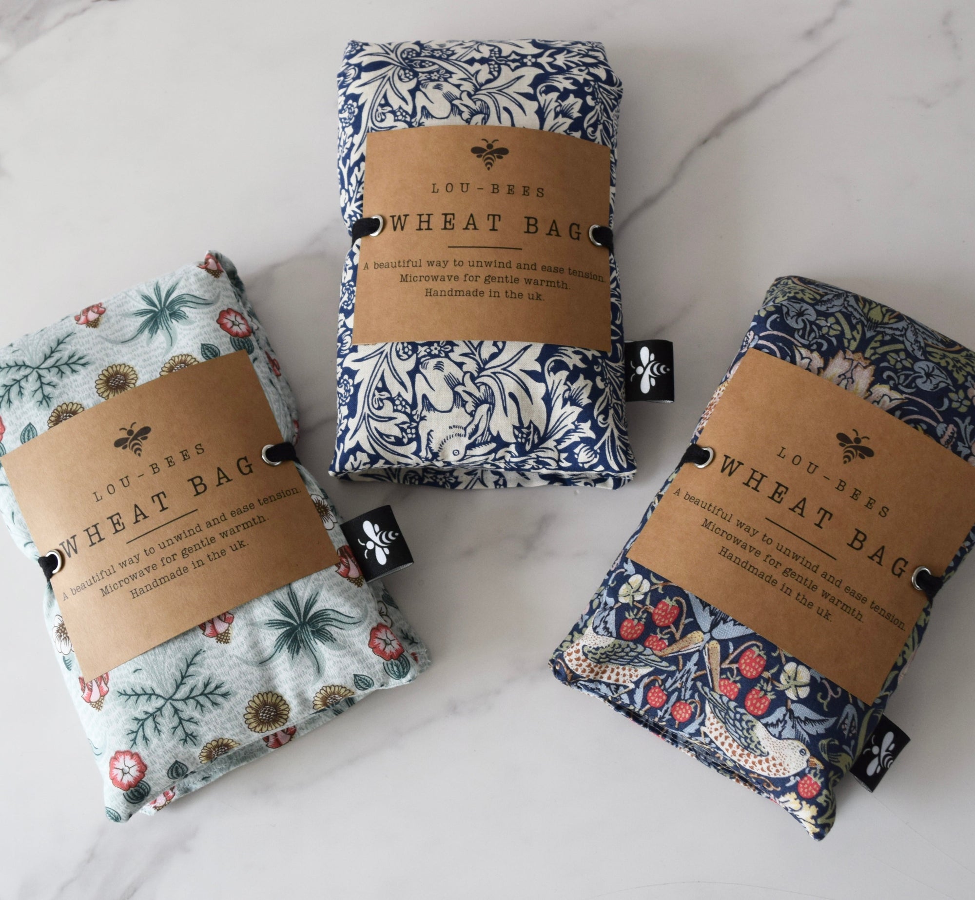 Wheat Bag, William Morris Daisy Microwaveable Warmth.