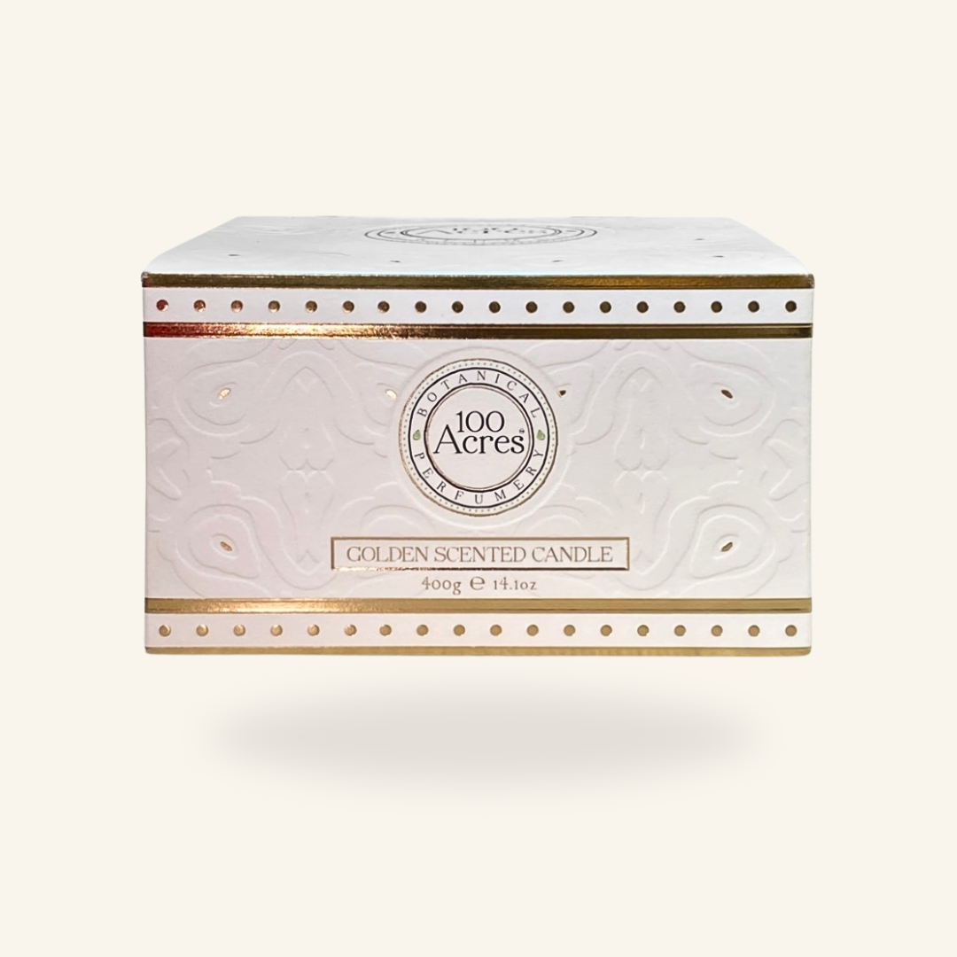 Orange, Cinnamon & Frankincense Three-Wick Golden Scented Candle