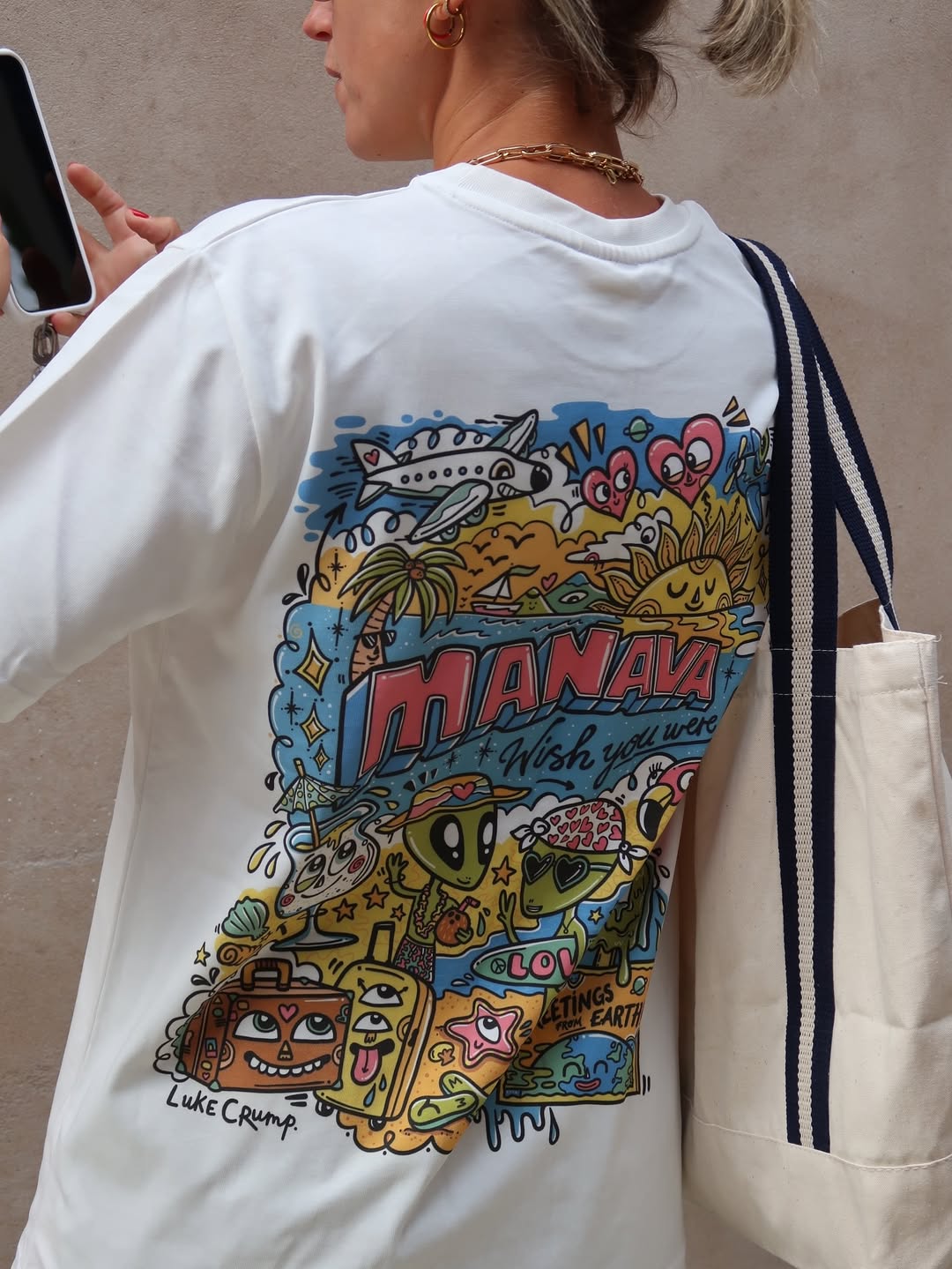 Luke Crump Wish You Were Here T-shirt