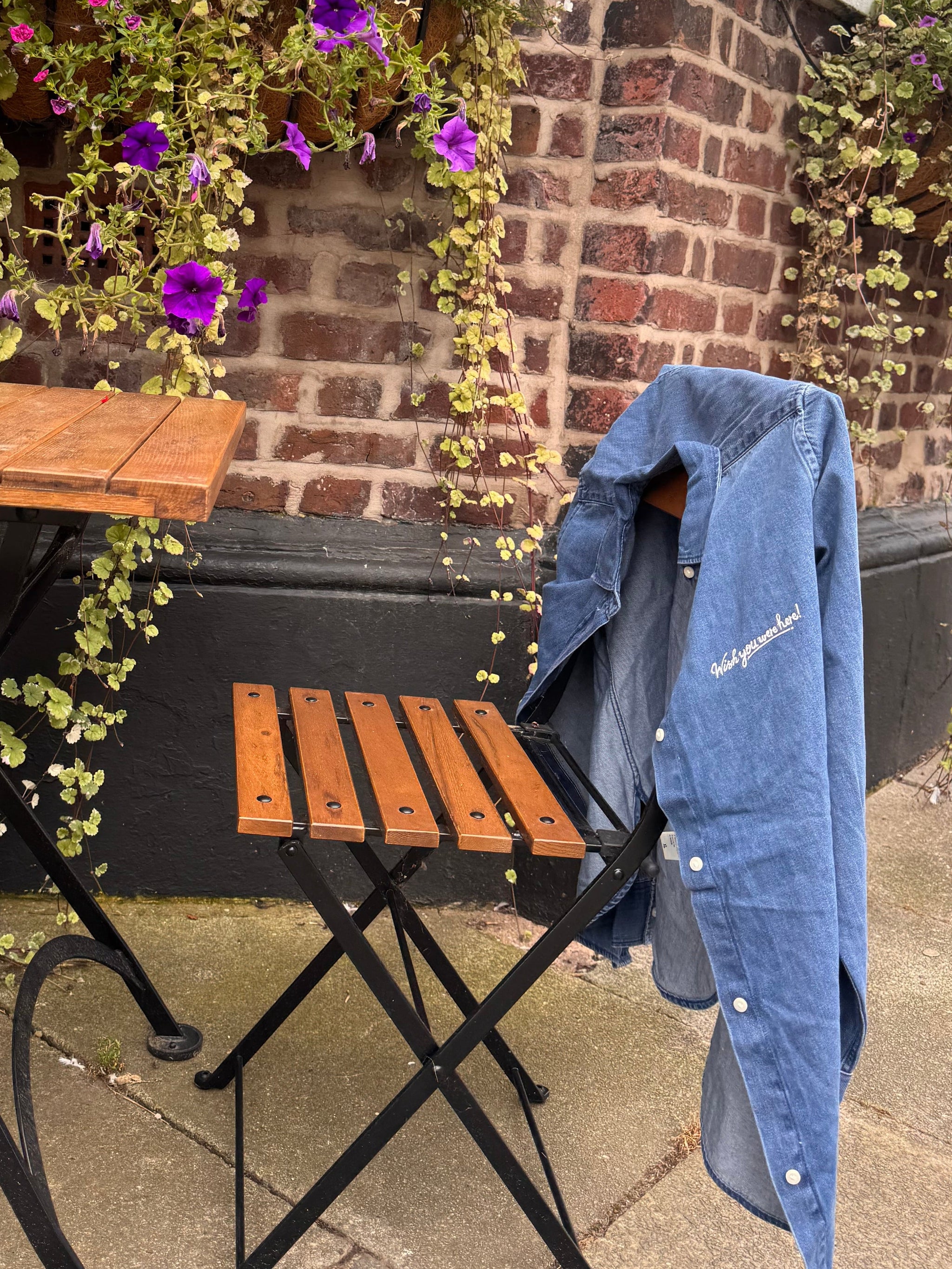 Luke Crump Wish You Were Here Denim Shirt