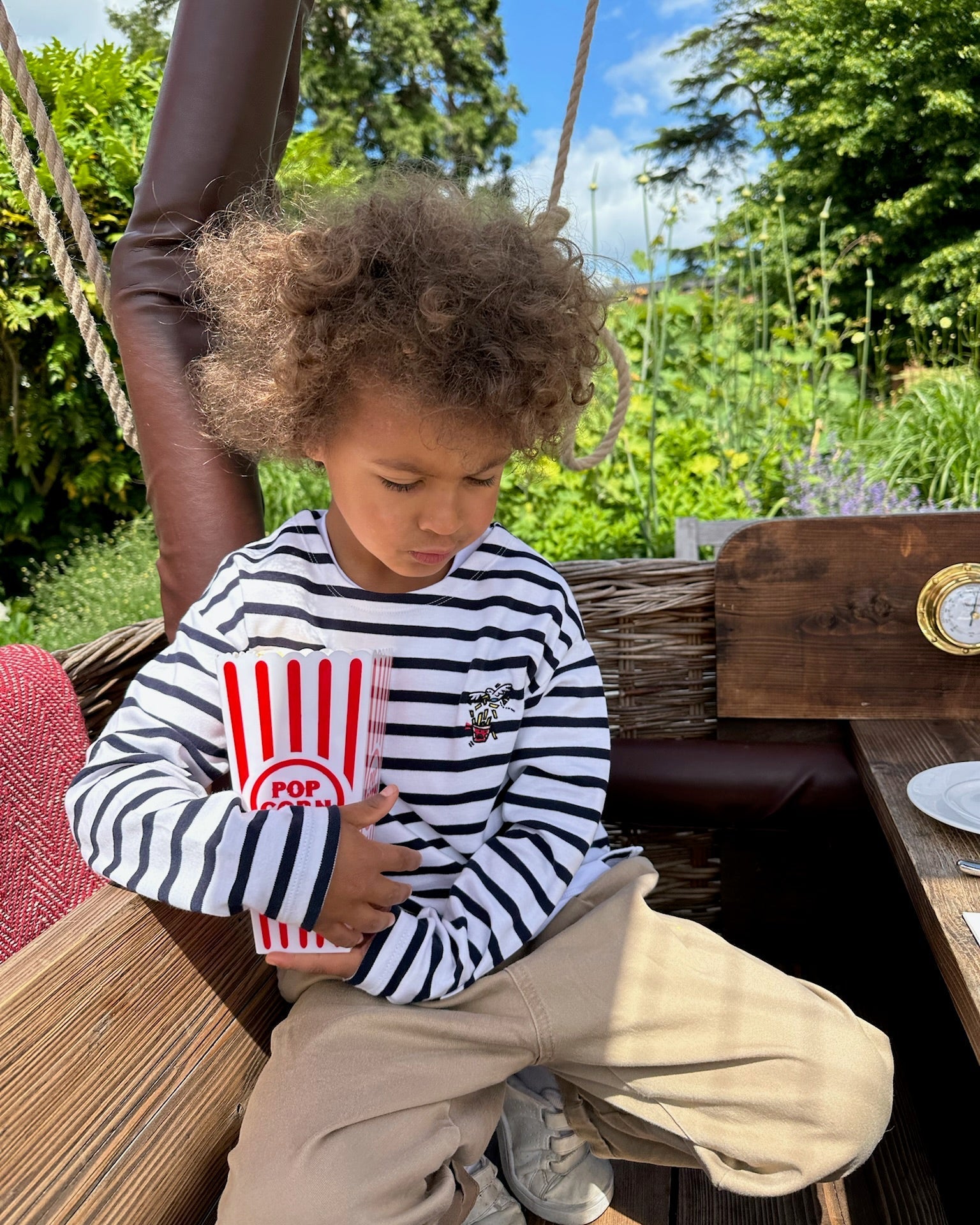 Luke Crump Beach Kids Stripe Long Sleeve T shirt