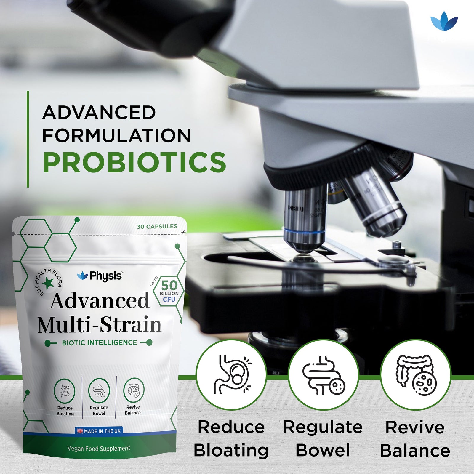 Physis Advanced Multistrains - One Month Supply