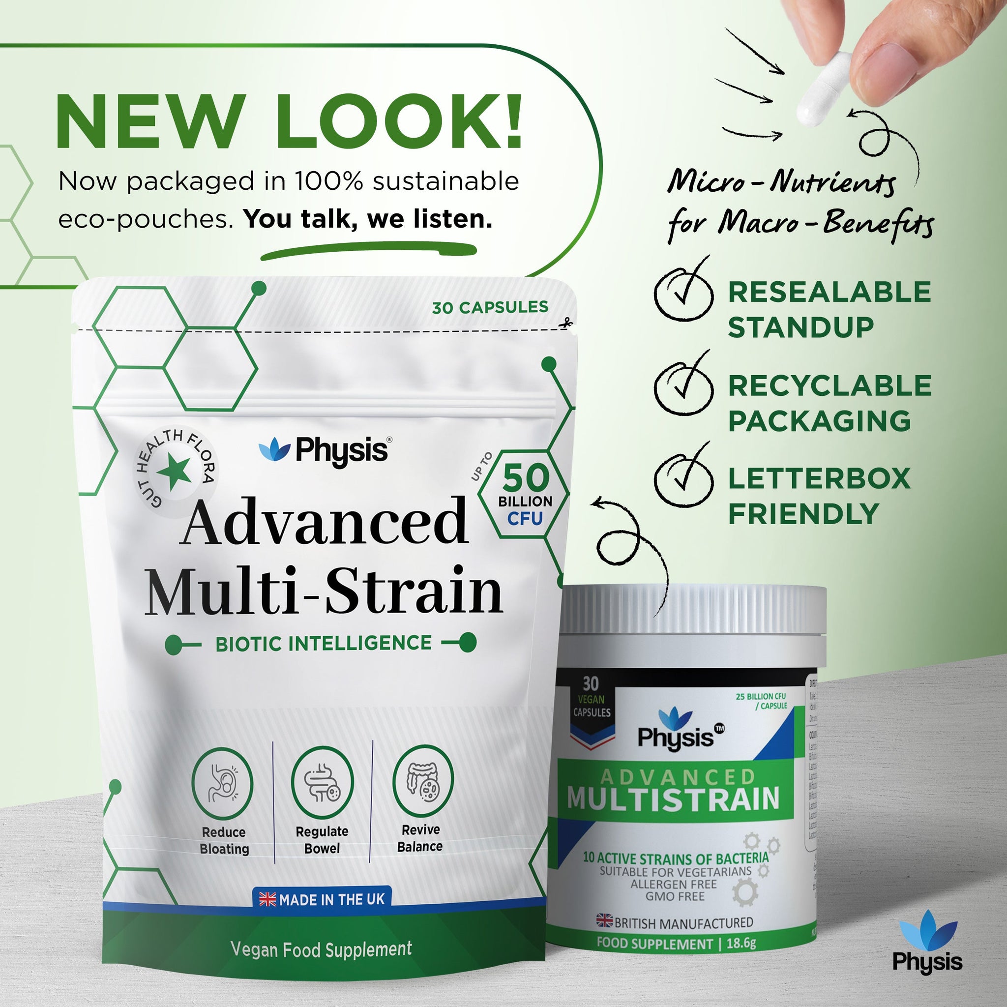 Physis Advanced Multistrains - One Month Supply