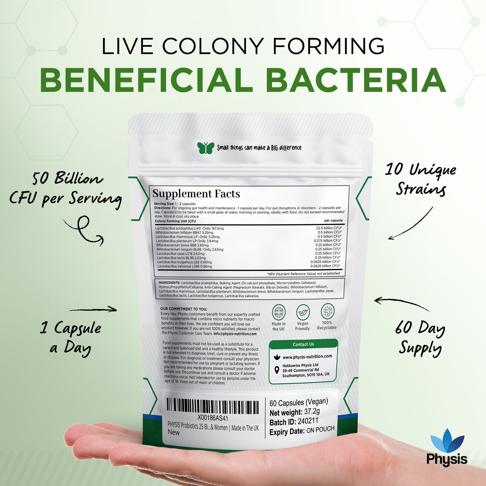 Physis Advanced Multistrains - Two Month Supply