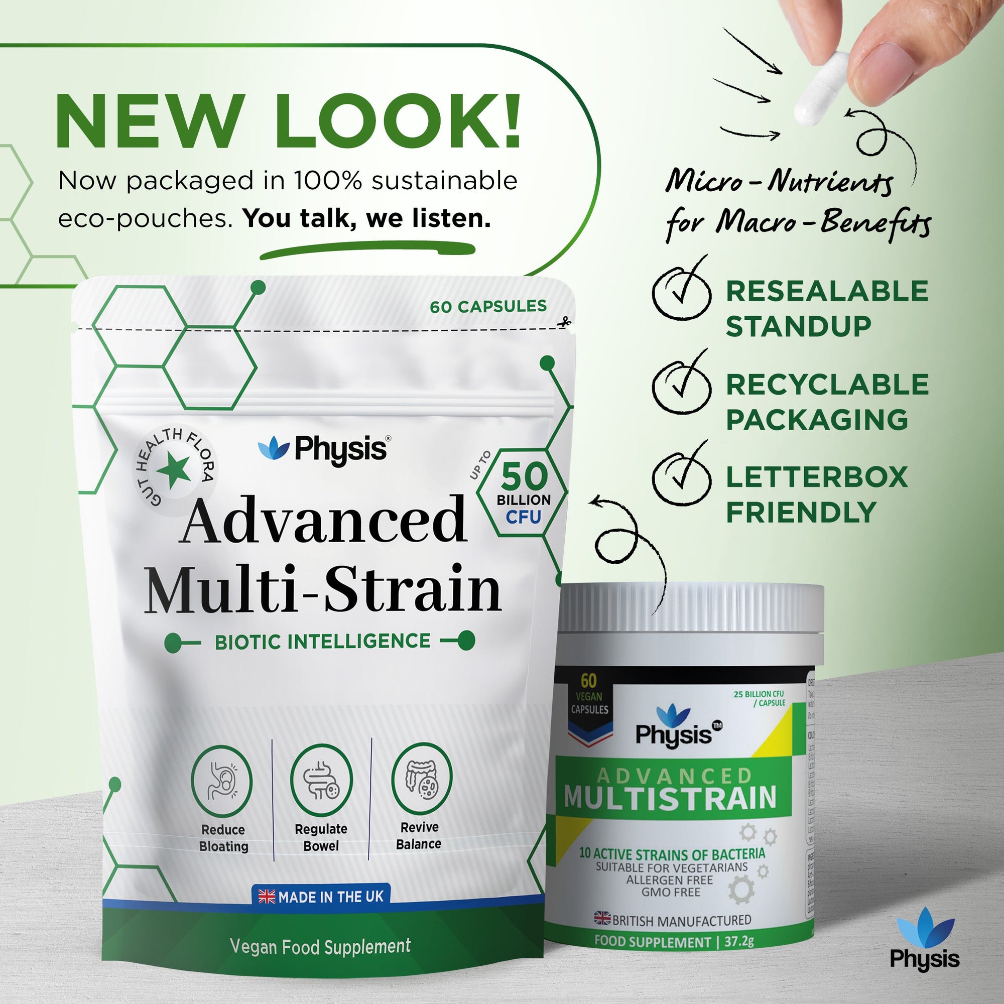 Physis Advanced Multistrains - Two Month Supply