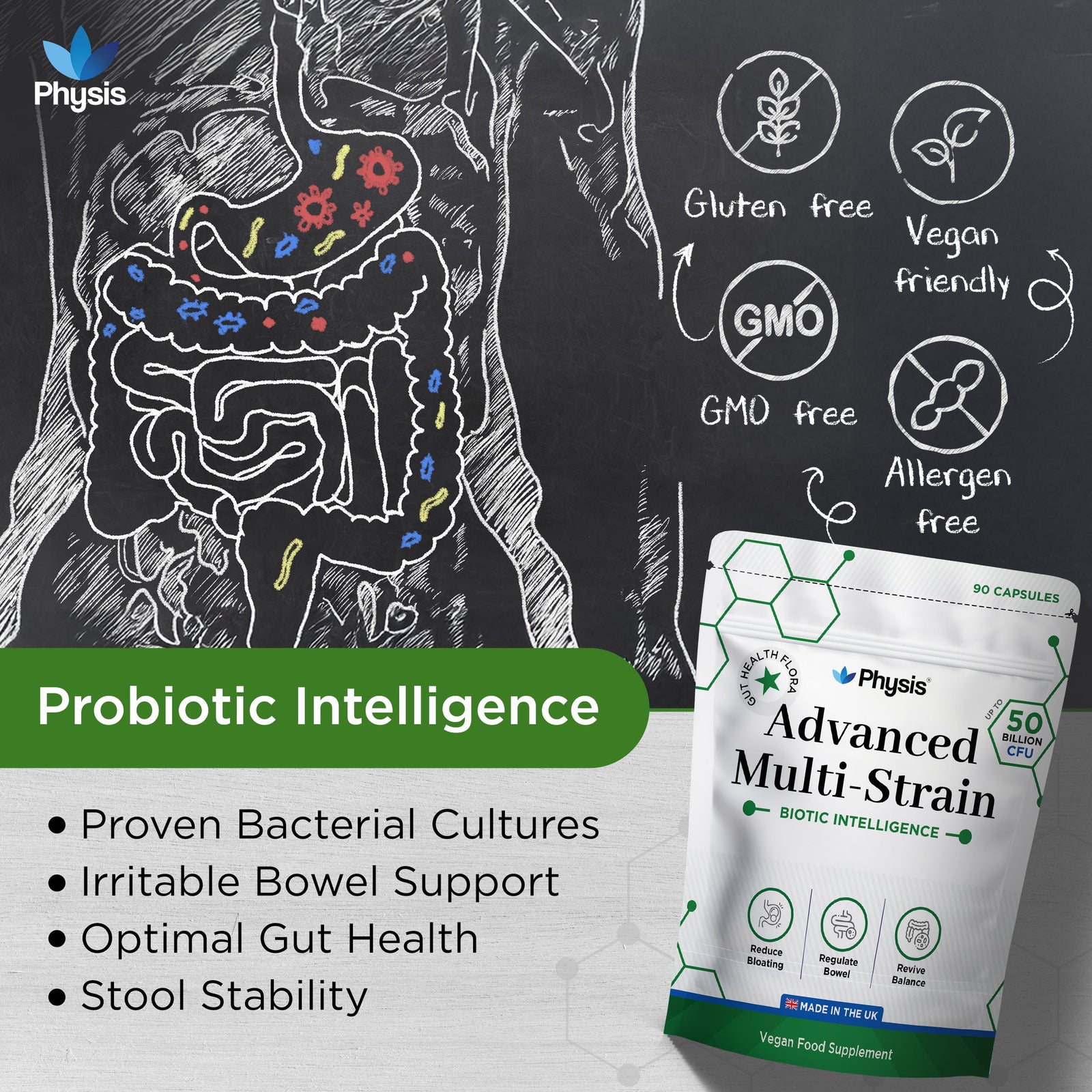 Physis Advanced Multistrains XL - 3 Month Supply