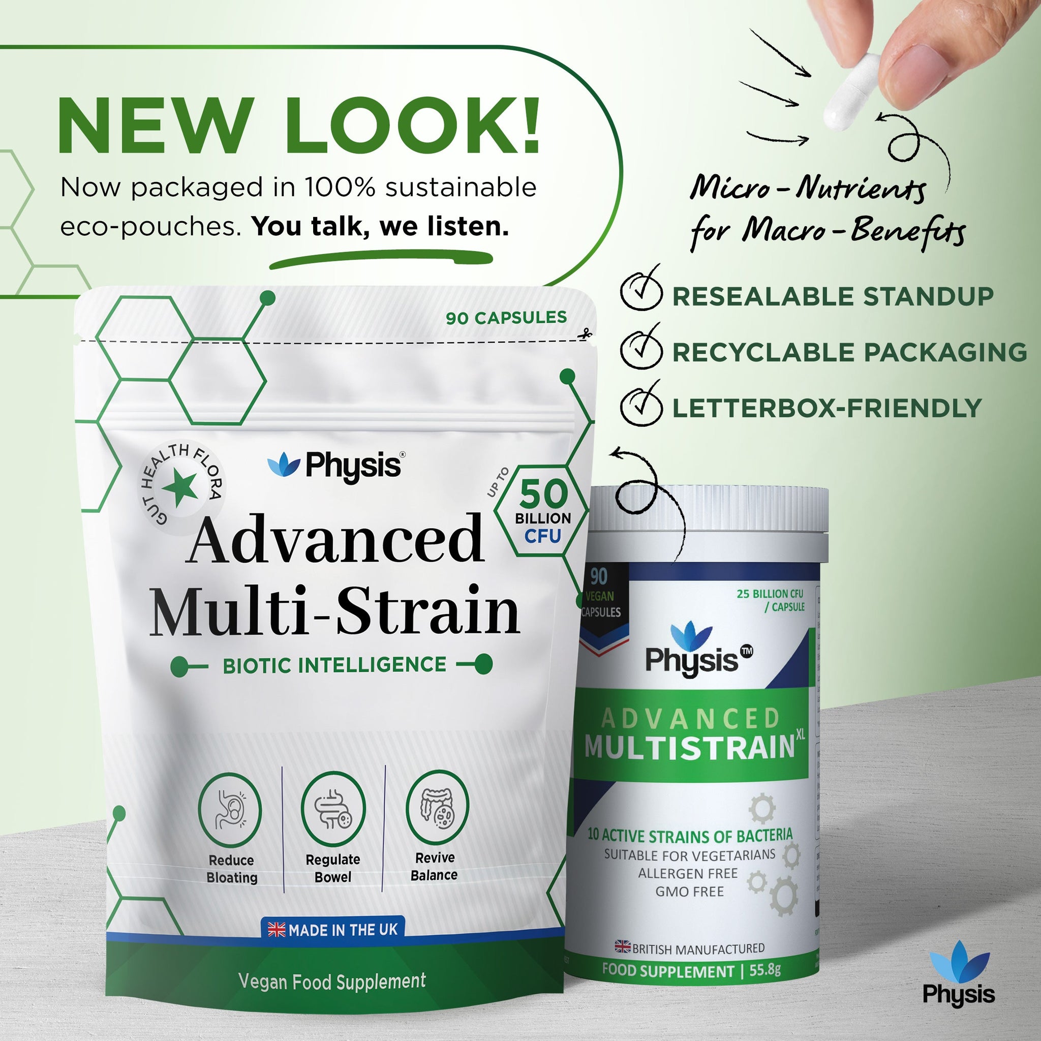 Physis Advanced Multistrains XL - 3 Month Supply