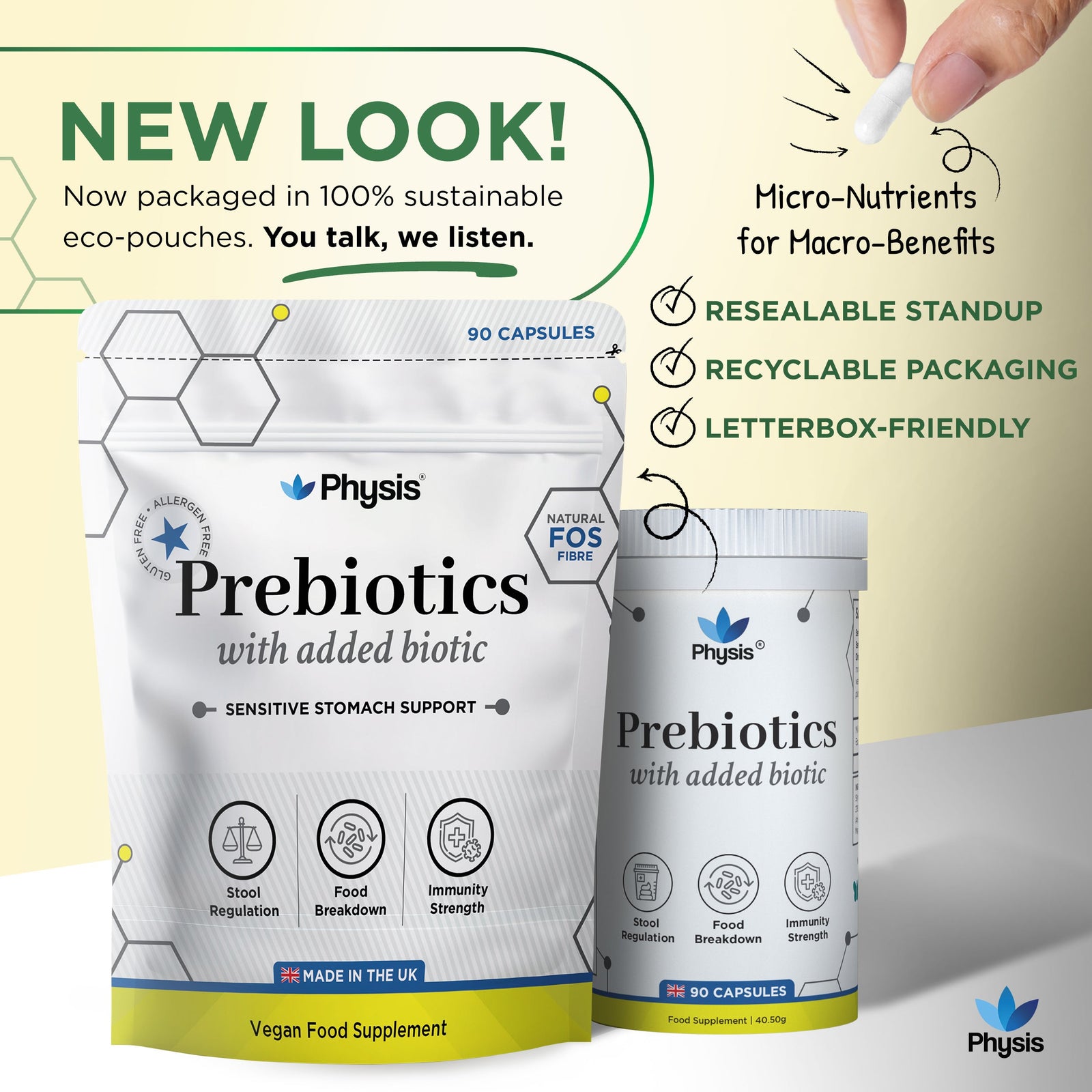 Physis Bio-Fuel Blend Prebiotic - 90 Capsules