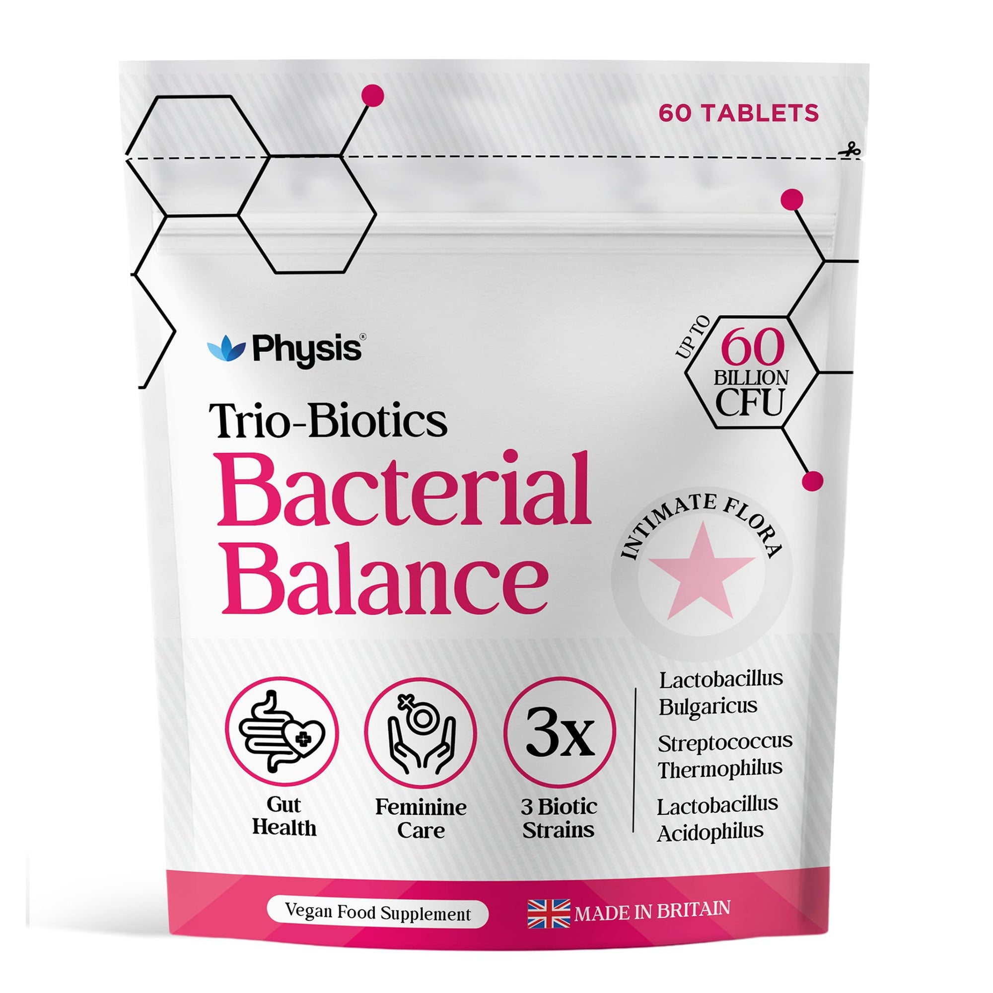 Physis Trio-Probiotics for Women - 60 tablets