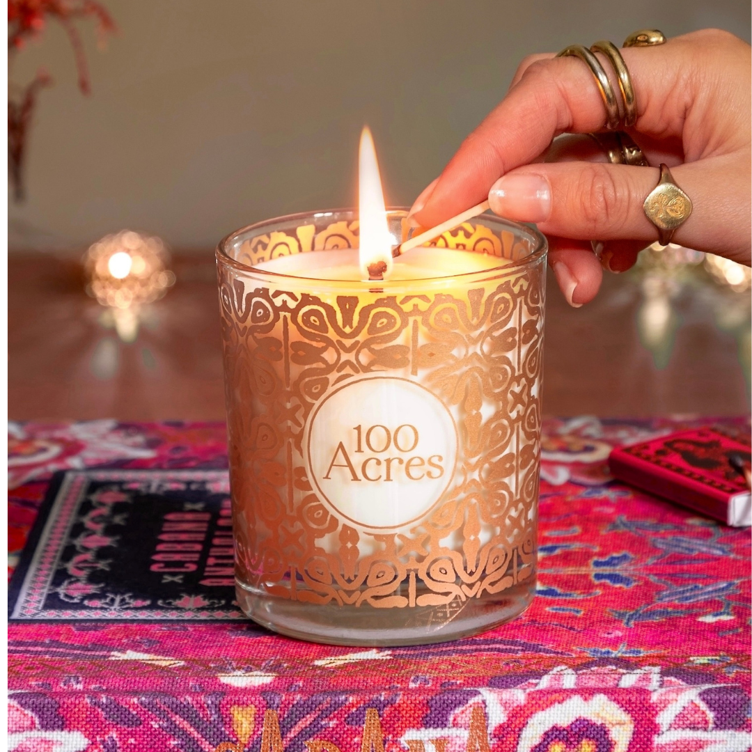 Orange, Cinnamon & Frankincense Single-Wick Golden Scented Candle