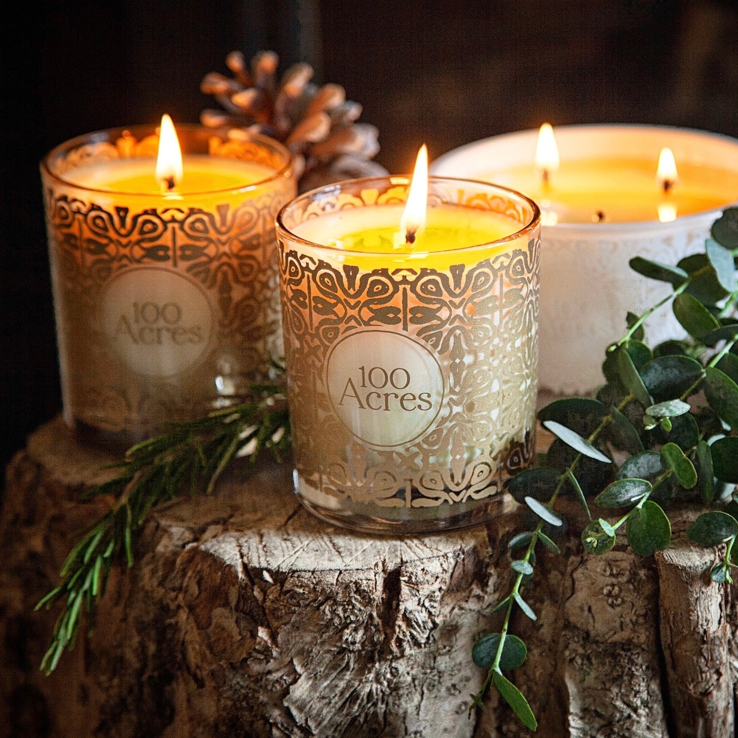 Orange, Cinnamon & Frankincense Single-Wick Golden Scented Candle