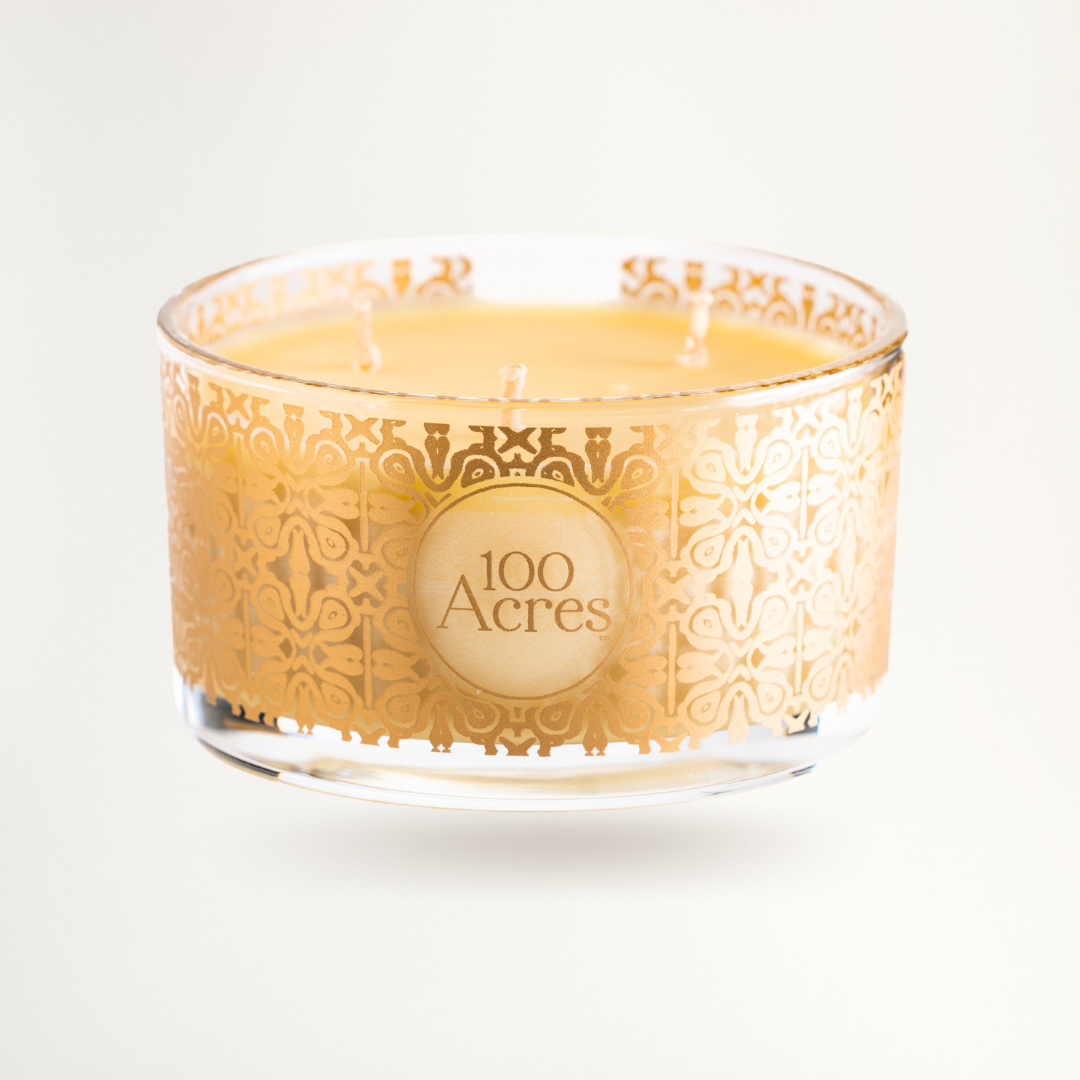 Orange, Cinnamon & Frankincense Three-Wick Golden Scented Candle